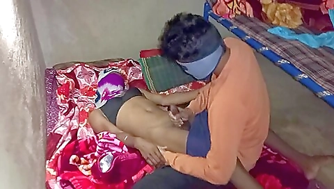 Ebony teen gets fucked in the bedroom in the hotel room