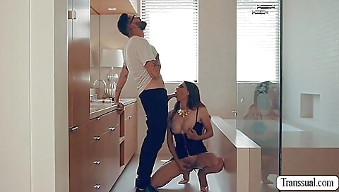 Big tits brunette stepmom is having anal fun with her stepson