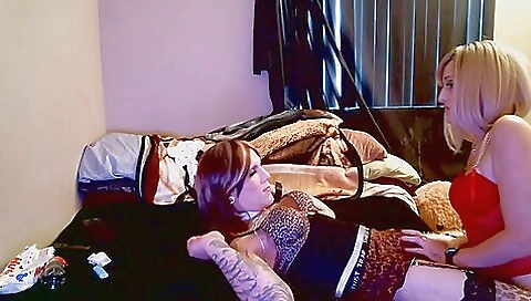 Amateur blonde gets fucked with a dildo in the ass